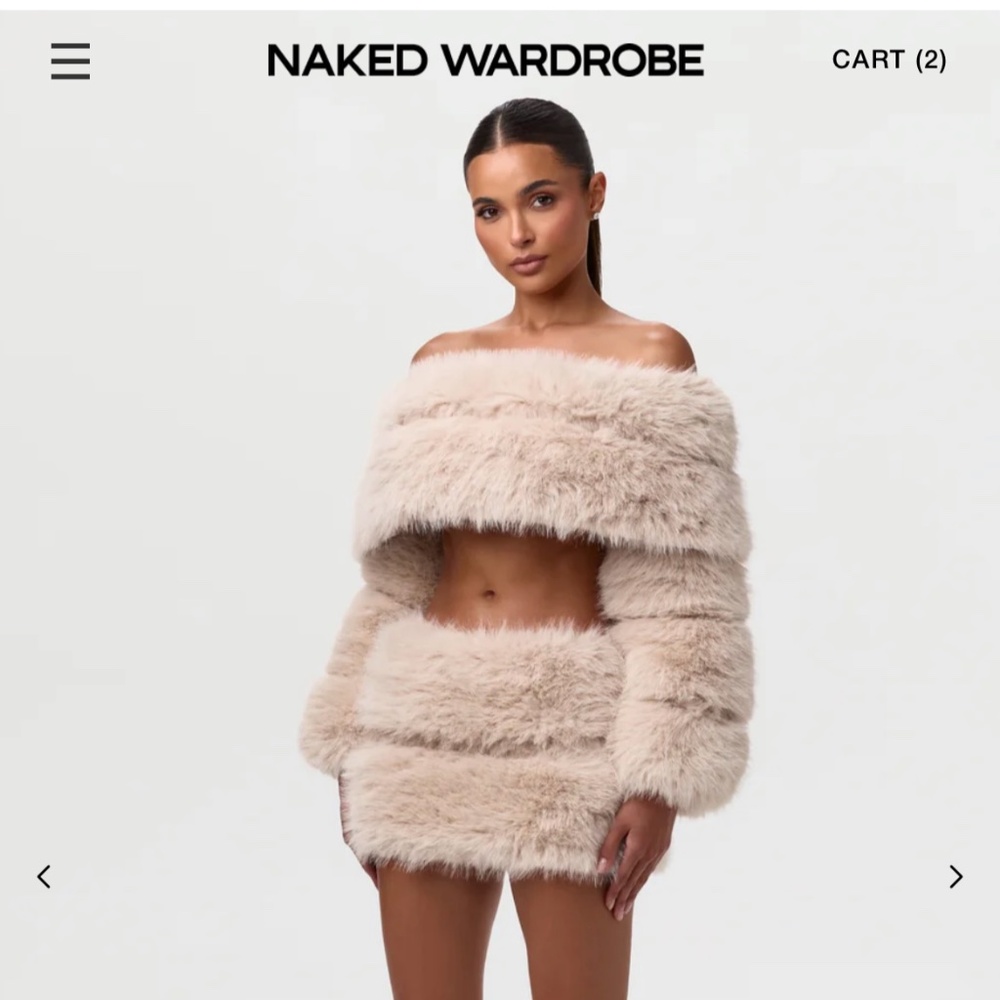 *NAKED WARDROBE*  Top small bottom XL New with tags